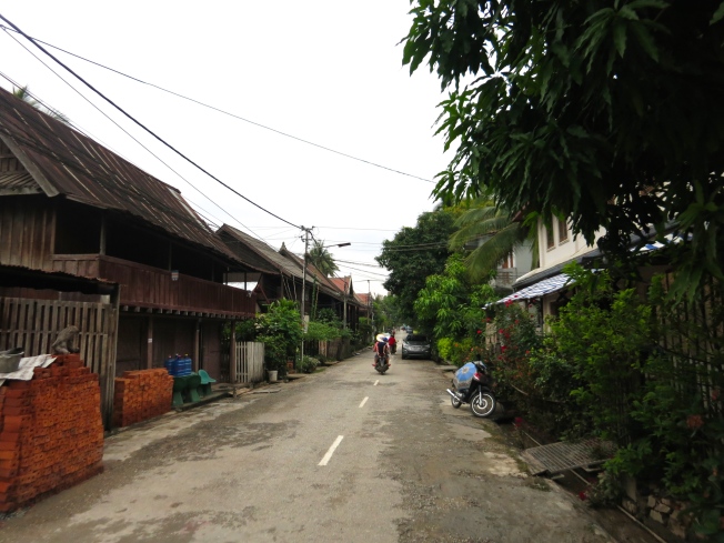 The very forested streets in Luang Prabang