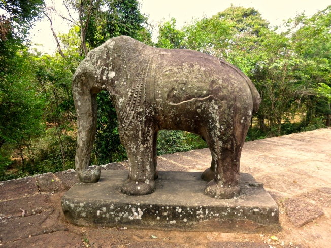 Guardian Elephant at East Mebon on the south east corner