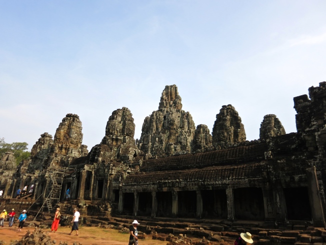 View of Bayon with its many peaks