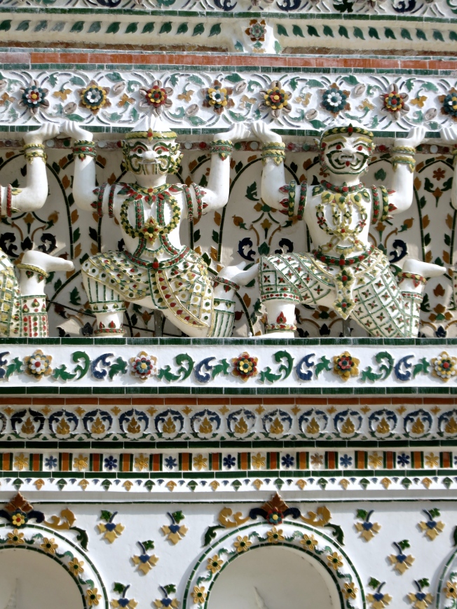 Detail of porcelain tiles