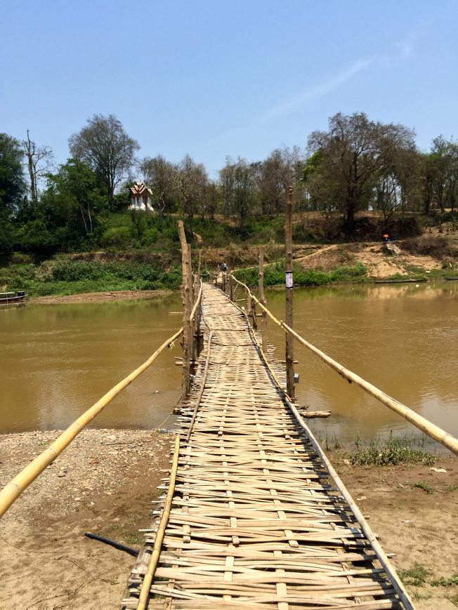 Bamboo Bridge to cross the Mak Ou 